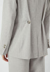Y.A.S Riu Single Breasted Blazer, Light Grey