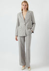 Y.A.S Riu Single Breasted Blazer, Light Grey