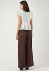 Y.A.S Noro Frill Sleeveless Shirt, White