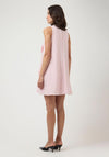 YAS Astra Halterneck Floral Detail Mini Dress, Pink