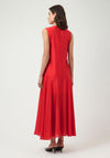 YAS Pera Sleeveless Midi Dress, Red