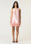 YAS 3D Rose Detail Mini Dress, Pink