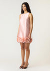 YAS 3D Rose Detail Mini Dress, Pink