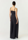 YAS Lipas Floral Detail Jumpsuit, Black