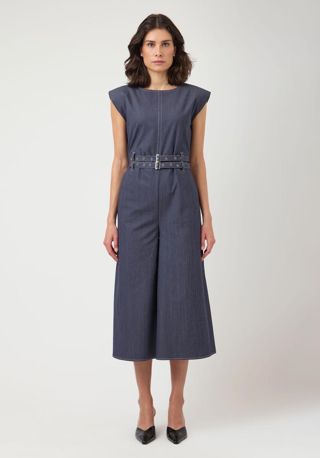 YAS Bebba Sleeveless Jumpsuit, Dark Blue