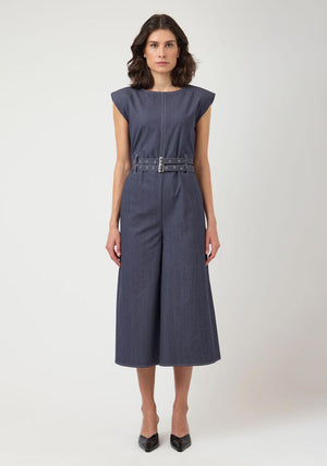 YAS Bebba Sleeveless Jumpsuit, Dark Blue
