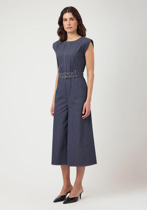 YAS Bebba Sleeveless Jumpsuit, Dark Blue