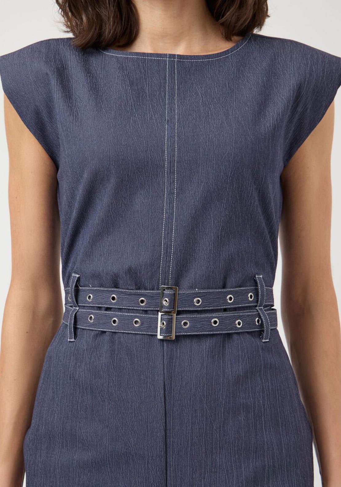 YAS Bebba Sleeveless Jumpsuit, Dark Blue