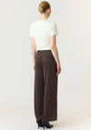 Y.A.S Pella Wide Leg Trousers, Brown