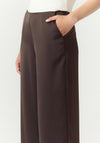 Y.A.S Pella Wide Leg Trousers, Brown