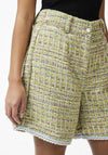 Y.A.S Tweedsta Boucle Wide Leg Shorts, Omphalodes