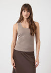 YAS Paloma Tank Top, Taupe