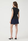 Y.A.S Pina Sleeveless Ruched Top, Black