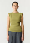 YAS Pina Ruched Top, Green