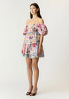 YAS Messa Square Neck Top, Pink Multi