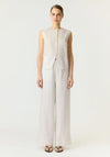 YAS Tama Textured Waistcoat, Cream