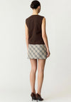 Y.A.S Toril Waistcoat Top, Brown