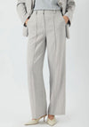 Y.A.S Riu Tailored Wide Leg Trousers, Light Grey