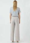 Y.A.S Riu Tailored Wide Leg Trousers, Light Grey