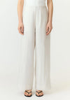 YAS Tama High Waisted Trousers, Off-White