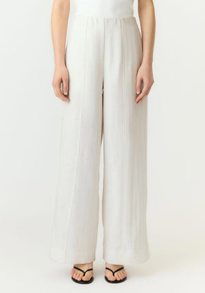 YAS Tama High Waisted Trousers, Off-White