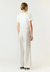 YAS Tama High Waisted Trousers, Off-White