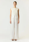 YAS Tama High Waisted Trousers, Off-White