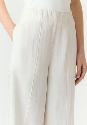 YAS Tama High Waisted Trousers, Off-White