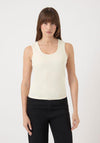 YAS Paloma Tank Top, Cream