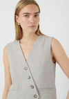 Y.A.S Riu Tailored Waistcoat, Light Grey