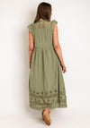 Y.A.S Olivia Long Shirt Dress, Oil Green