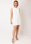 Y.A.S Sally Bow Back Mini Dress, Bright White
