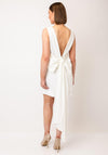 Y.A.S Sally Bow Back Mini Dress, Bright White