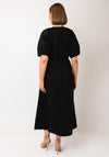 Y.A.S Tria Cotton Aline Long Dress, Black