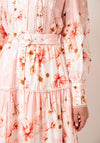 Y.A.S Billa Floral Belted Shirt Dress, Pink