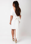 Y.A.S Sally Bow Dress, White