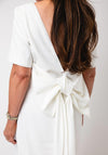 Y.A.S Sally Bow Dress, White