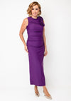YAS Dona Sleeveless with 3D Detail Midi Dress, Purple