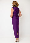 YAS Dona Sleeveless with 3D Detail Midi Dress, Purple