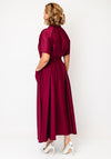 Y.A.S Simana Button Front Shirt Dress, Wine