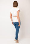 Y.A.S Musta Open Back Top, White