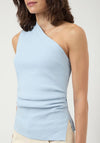 YAS Venice One Shoulder Top, Blue