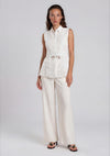 Y.A.S Lana Sleeveless Blouse, White