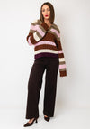 YAS Kala Knitted Sweater, Green Multi