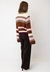 YAS Kala Knitted Sweater, Green Multi