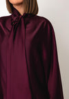 YAS Pelana Tie Detail Top, Wine