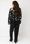 YAS Lamara Floral Jacquard Jacket, Black Multi