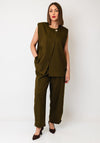 YAS Colera Sleeveless Waistcoat, Olive Green