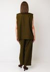 YAS Colera Sleeveless Waistcoat, Olive Green
