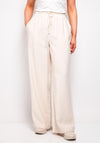 Y.A.S Nara Wide Leg Trousers, Beige